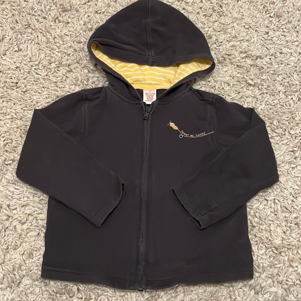 2003 Gymboree “Sweet as Honey” Zip Up Hoodie, Size 5